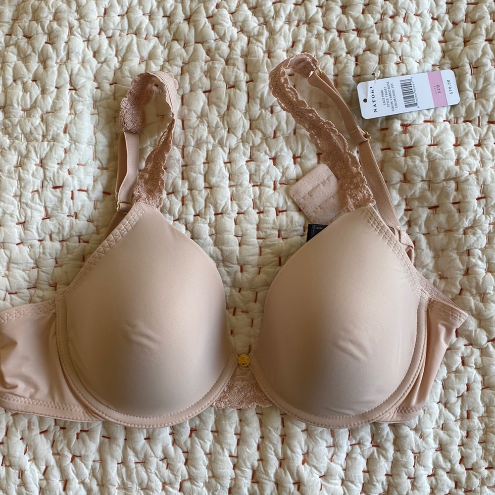 NWT Natori Lace Trim Underwire Bra
